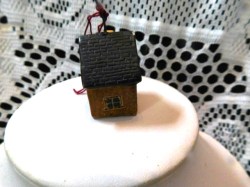 mini brown stone house side